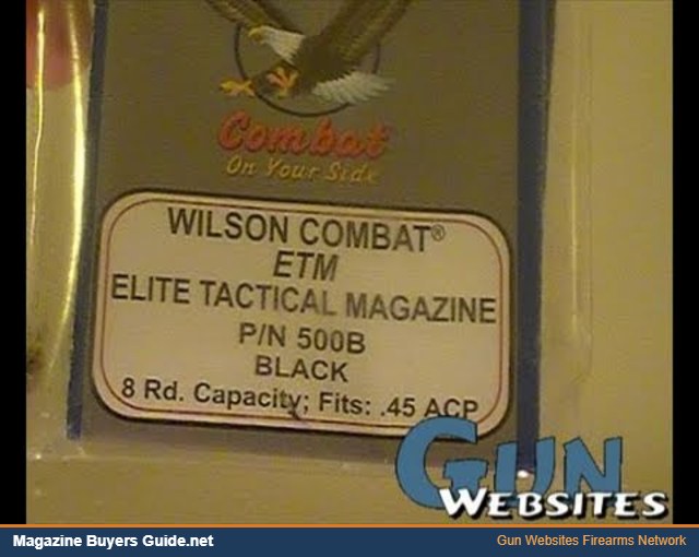 Wilson Combat ETM 1911 magazine in its package