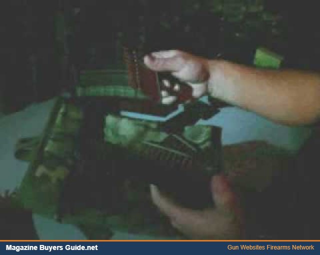 AR15 magazine speed loader in use