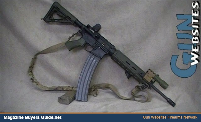AR15 with a Surefire 100 round magazine