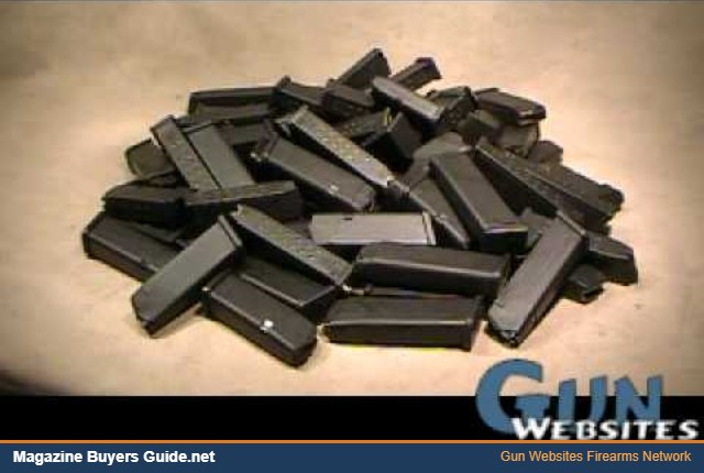 A pile of pistol magazines