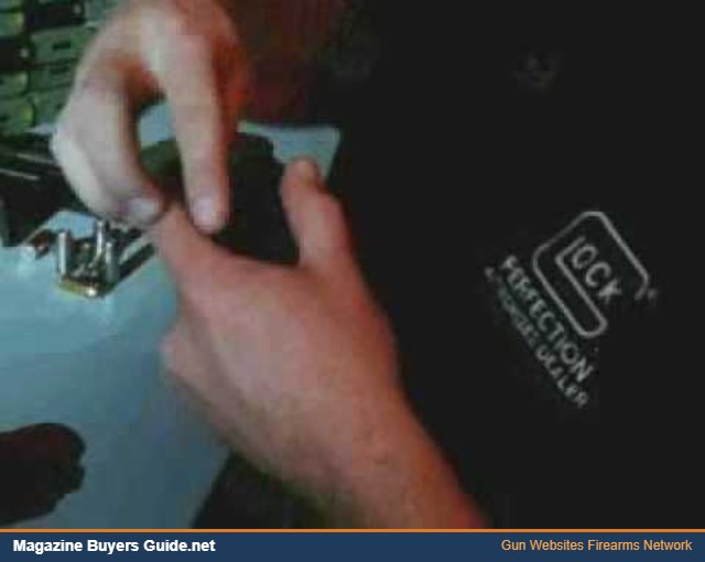 Loading a Glock magazine with an UpLULA